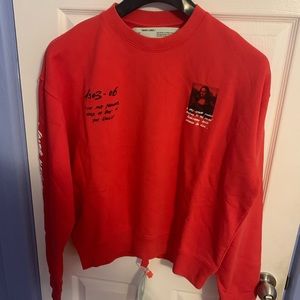 BRAND NEW WITH TAGS OFF WHITE SWEATSHIRT
